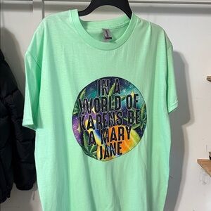 Vibrant Mint Graphic Tee